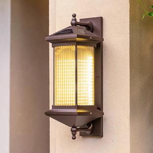 太阳能新中式壁灯户外防水室外过道墙灯别墅走廊花园庭院阳台门灯