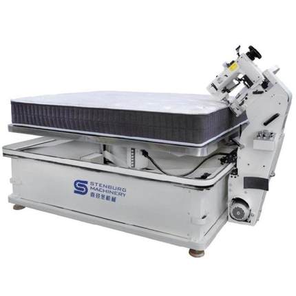 WB-3A全自动床垫翻转围边机台面电动升降Singer300u机头