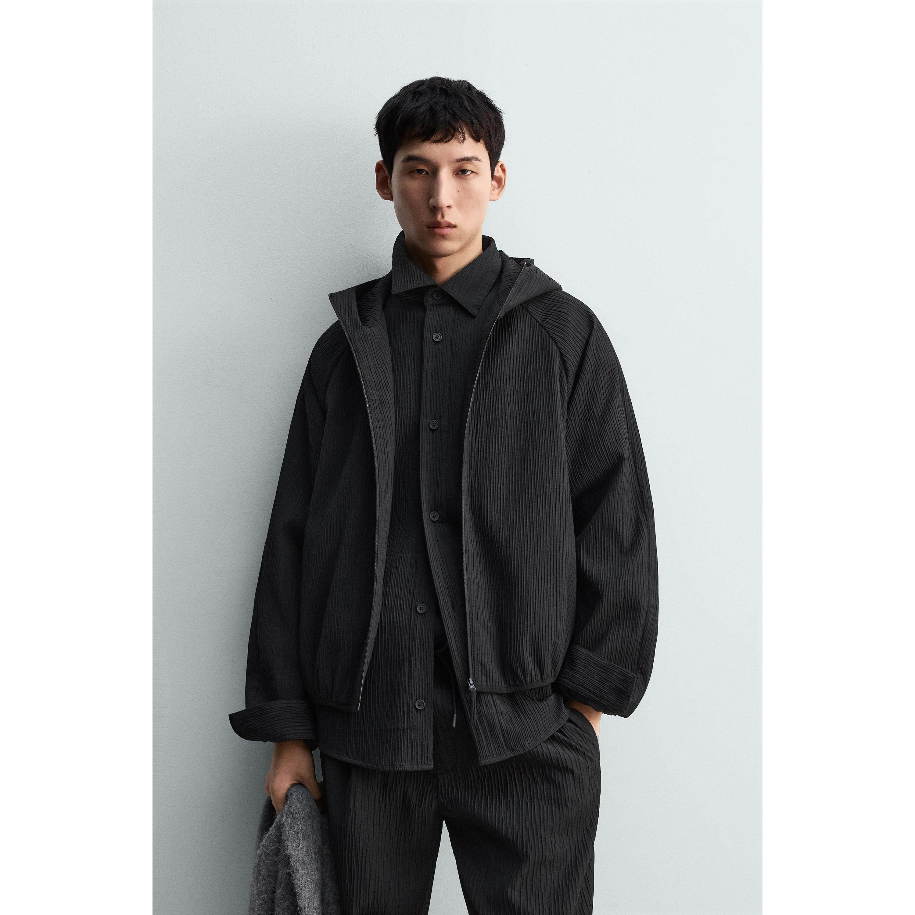 柜429！25 冬季新品 男装 凸饰boxy fit拉链夹克外套 7380801 800,男装,夹克,淘宝优惠券,粉丝福利购,淘宝优惠卷