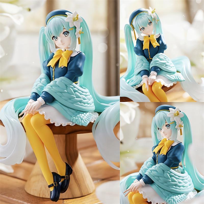 初妹手办百合花仙子模型压泡面动漫二次元少女机箱摆件玩偶公仔