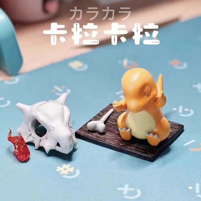卡拉杰尼龟手办小火龙喷火龙可达鸭可爱动漫玩偶车载机箱摆件礼物