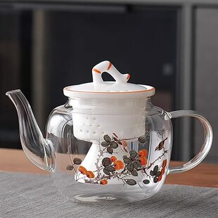 陶瓷内胆玻璃煮茶壶炭火围炉铜提梁茶壶大号家用蒸茶器电陶炉茶炉