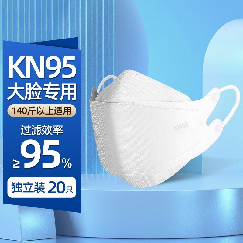 加大码N95口罩300斤大脸护眼角