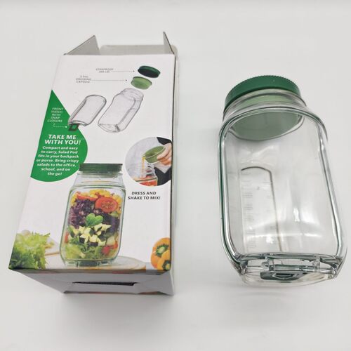 热卖Saladkind Salad Pod Built塑料防漏沙拉收纳罐