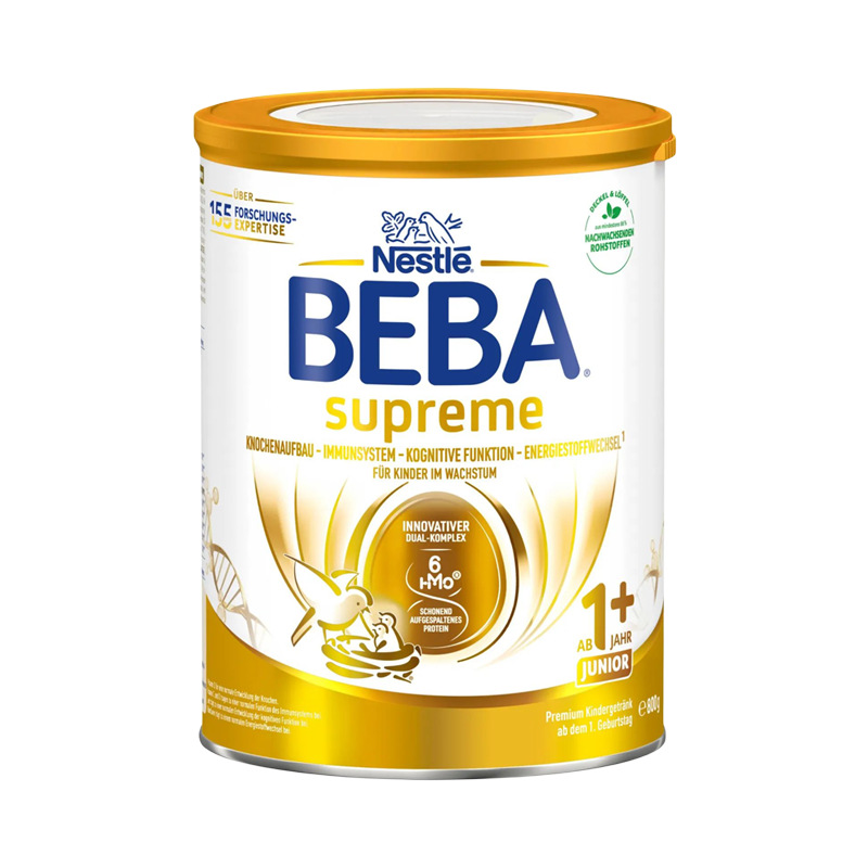 德国BEBA雀巢Nestlé贝巴婴幼儿牛奶粉1+段800g