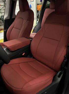 特斯拉modelY座垫model3特斯拉Y全包tesla毛豆3真皮汽车座椅套