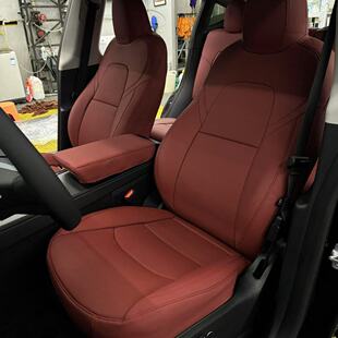 特斯拉modelY座垫model3特斯拉Y全包tesla毛豆3真皮汽车座椅套