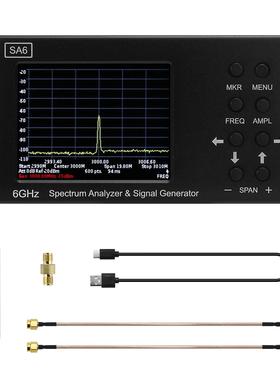 SA6 频谱分析仪 英文35MHZ- 6200MHz 信号发生器 无线电信号测量