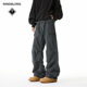 BLOWS纯棉水洗工装 裤 2026新款 WIND 男女潮牌宽松直筒休闲长裤 子