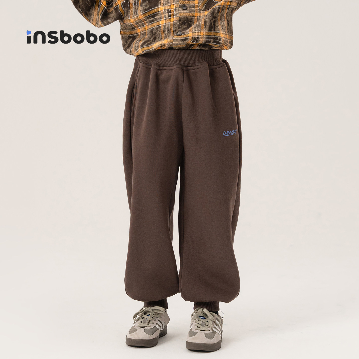 INSbobo儿童裤子印花休闲束脚裤