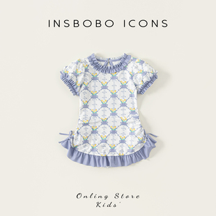 女孩衣服花边宝宝连体游泳衣夏童装 儿童泳衣可爱女童泳装 2026新款