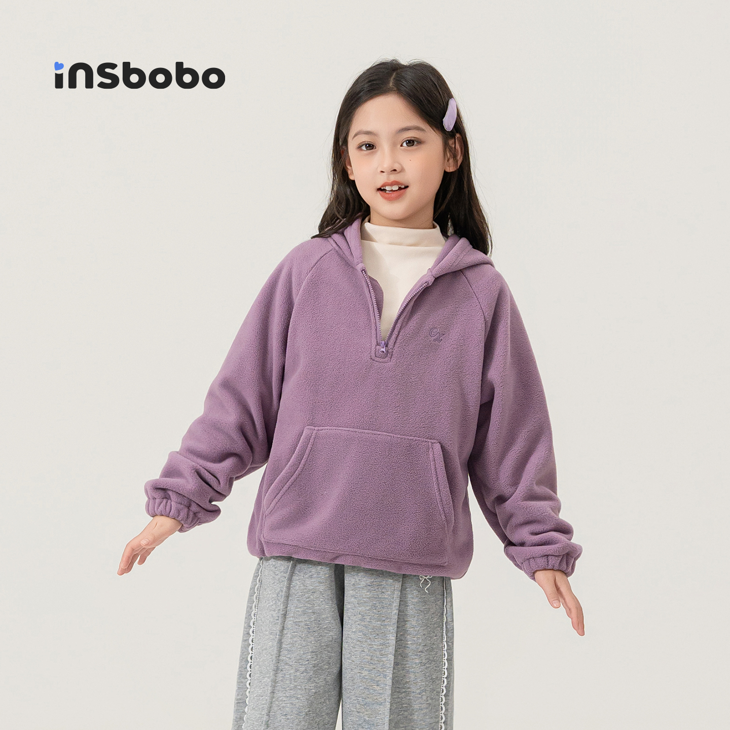 INSbobo儿童卫衣休闲连帽卫衣