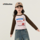 儿童T恤插肩袖 INSbobo童装 2026春秋新款 女童休闲甜美卡通大童上衣