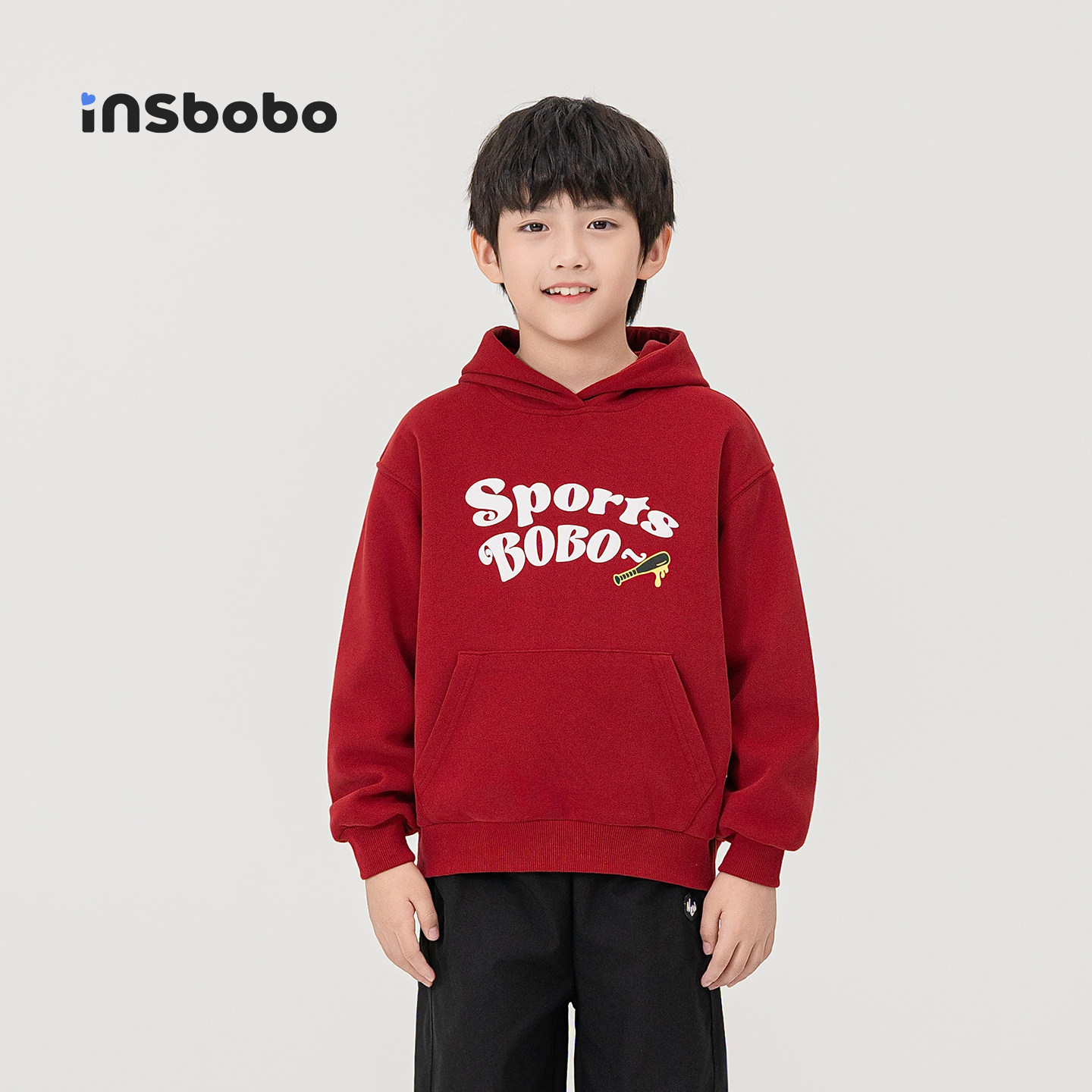 INSbobo儿童卫衣休闲连帽卫衣