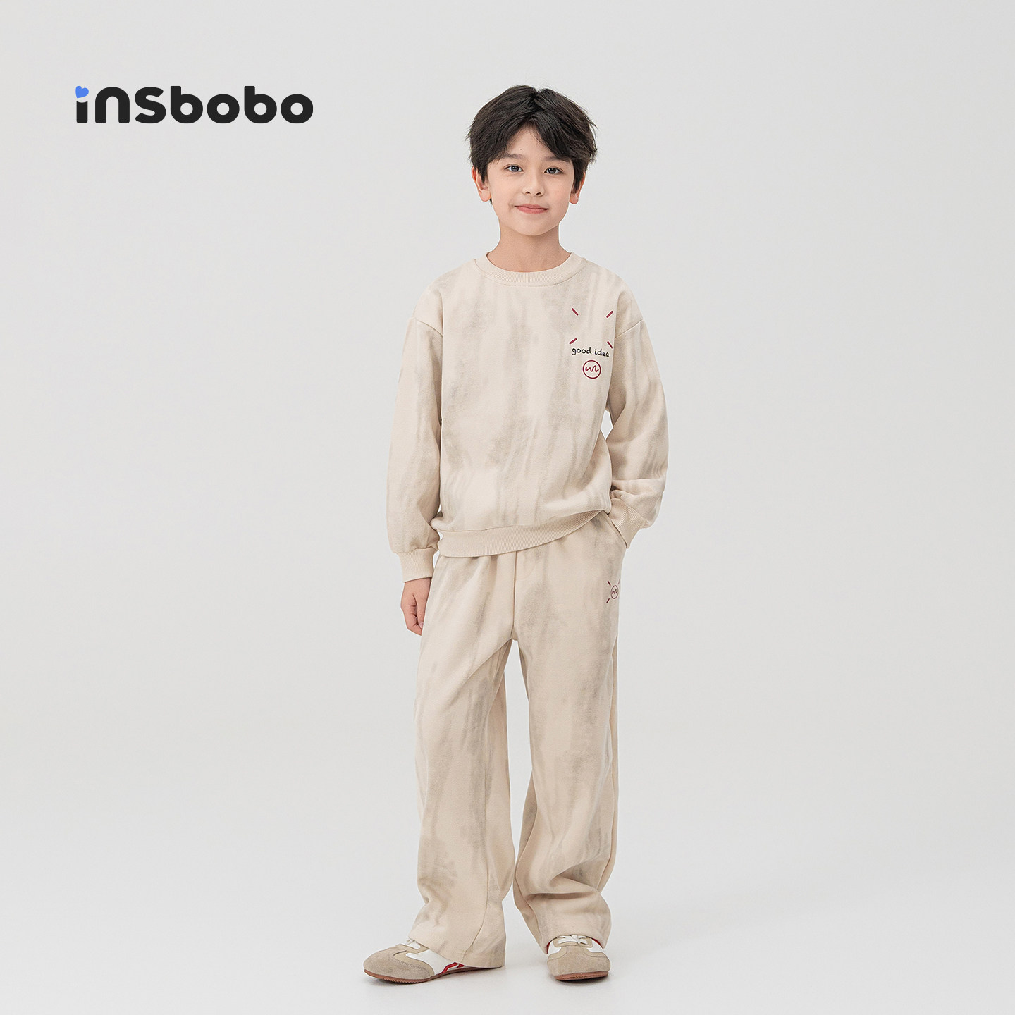 INSbobo儿童字母印花休闲套装