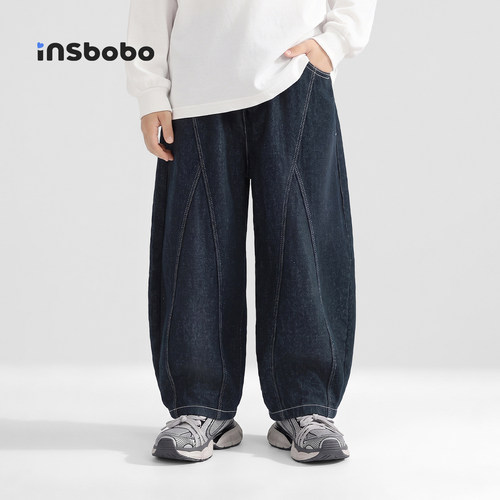 INSbobo儿童裤子休闲牛仔裤