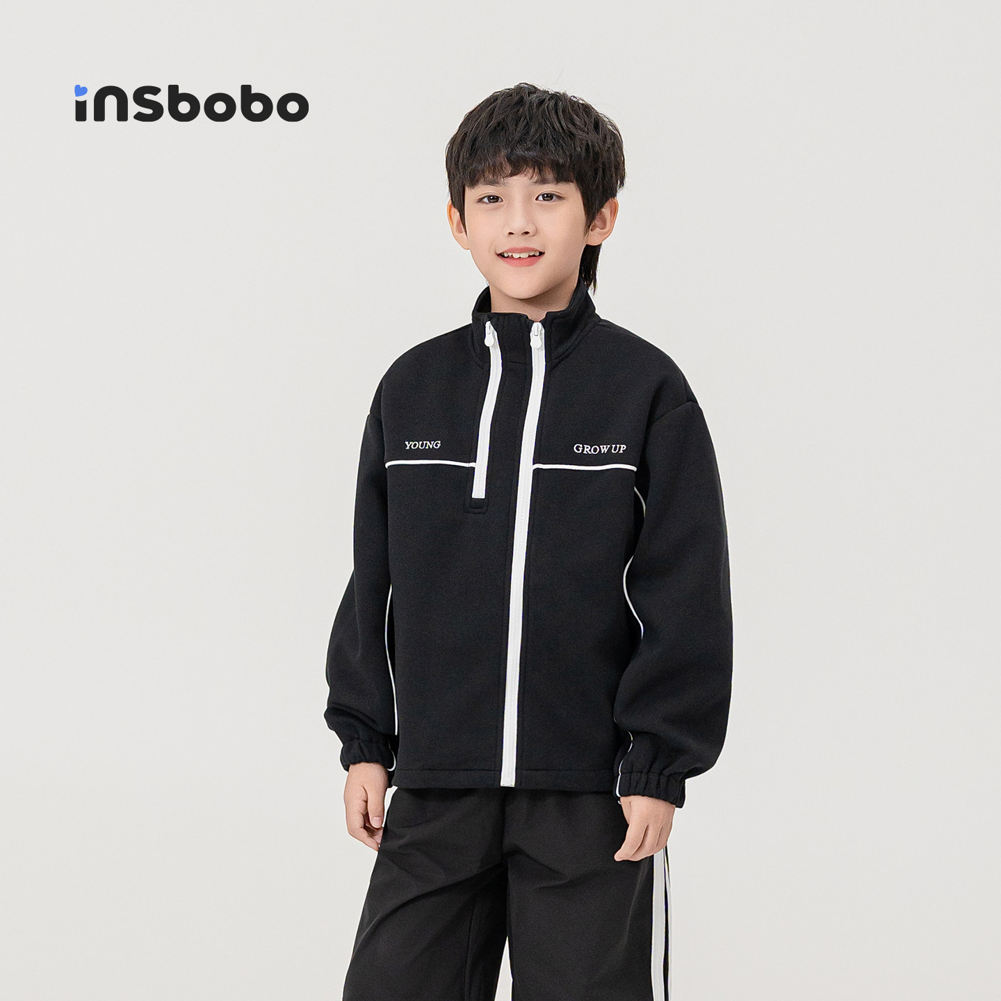 INSbobo男童外套春秋新款上衣帅气儿童夹克流行男孩外衣童装衣服