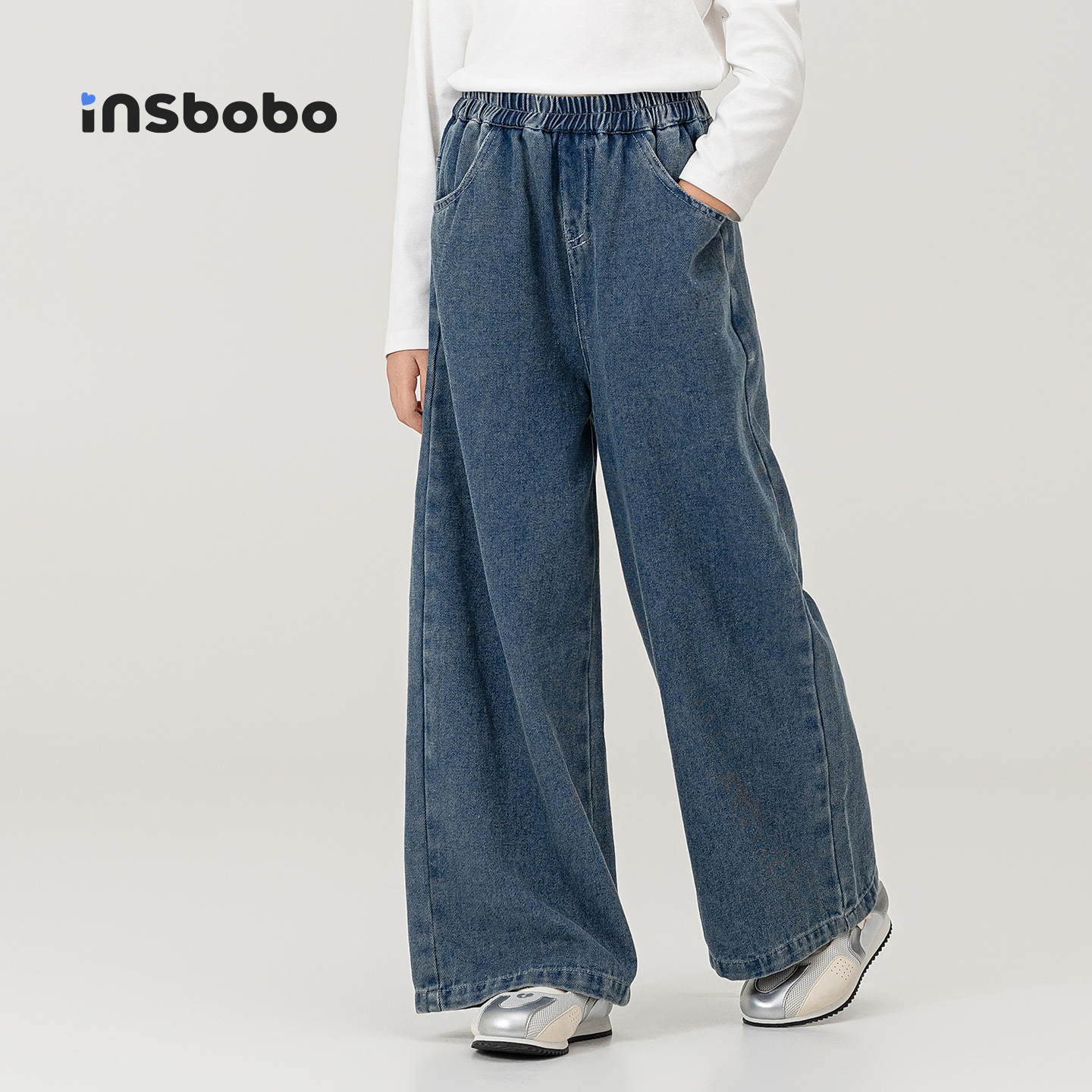 INSbobo儿童裤子休闲牛仔裤