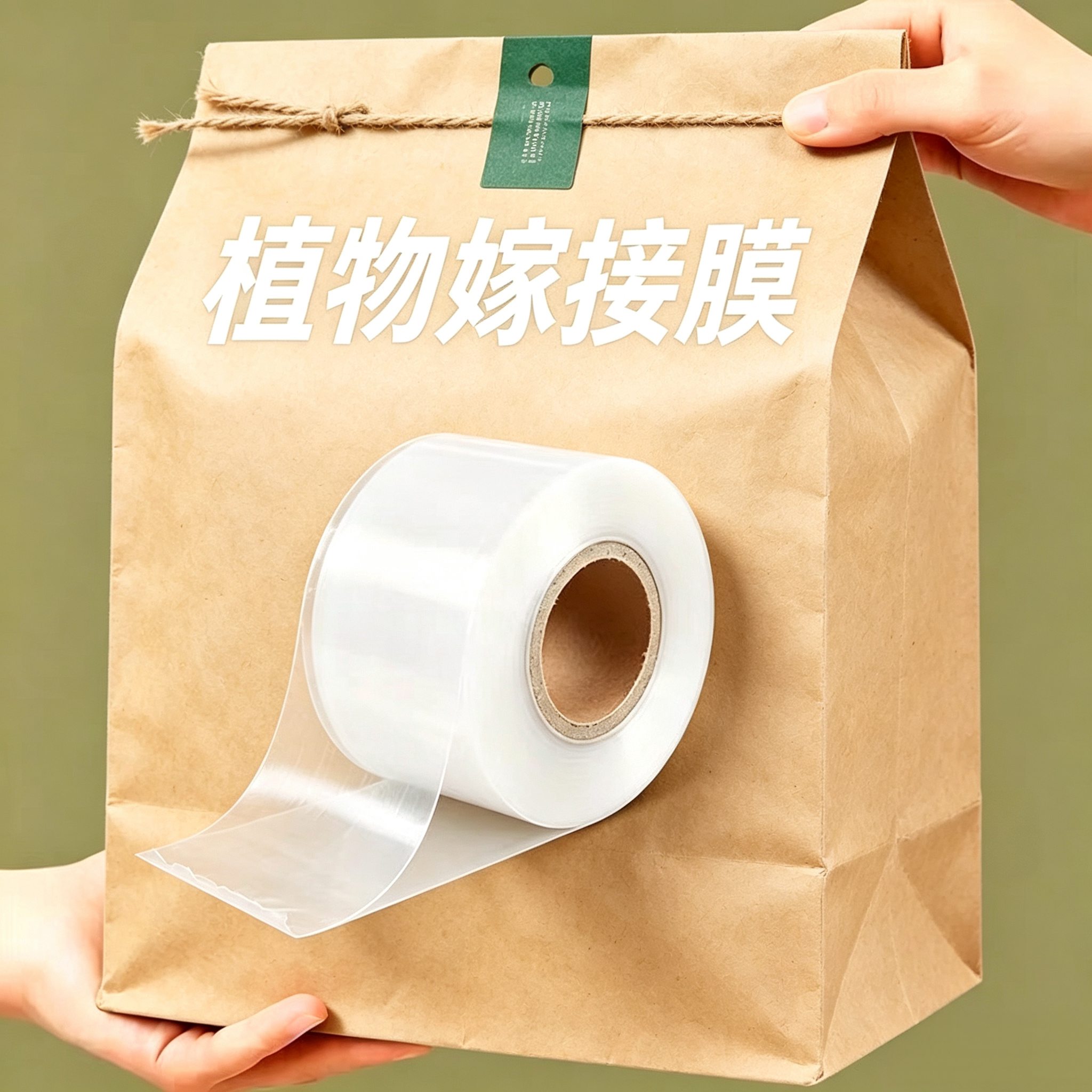 自粘果树嫁接膜苗木嫁接专用缠绕膜无需打结透明接树胶带园艺膜
