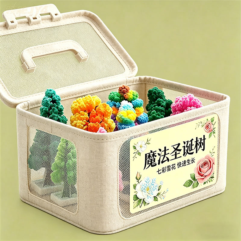 儿童科学实验毛细现象纸树玩具