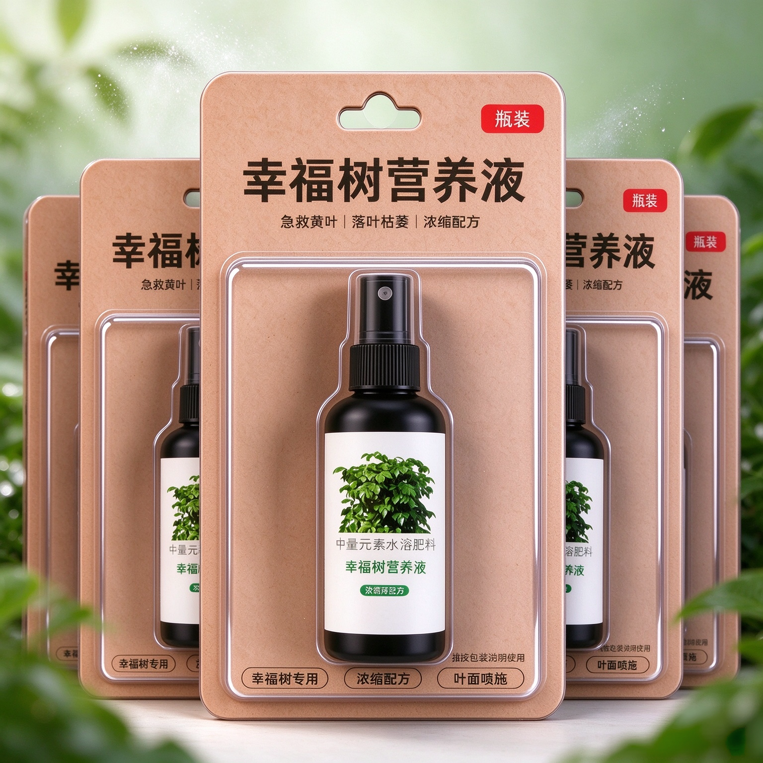 幸福树专用营养液防黄叶枯叶掉叶下垂叶斑烂根专用肥料绿箩发财树