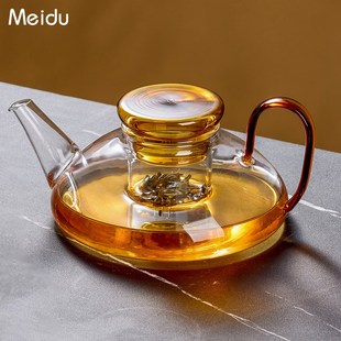 高硼硅耐高温功夫茶具茶水分离泡茶杯 玻璃茶壶泡茶家用红茶壶套装