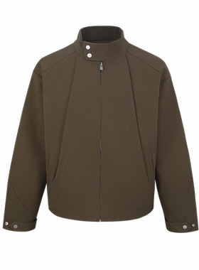 DECEYE 复古合页飞片哈灵顿夹克男 cleanfit水洗立领外套帆布秋冬