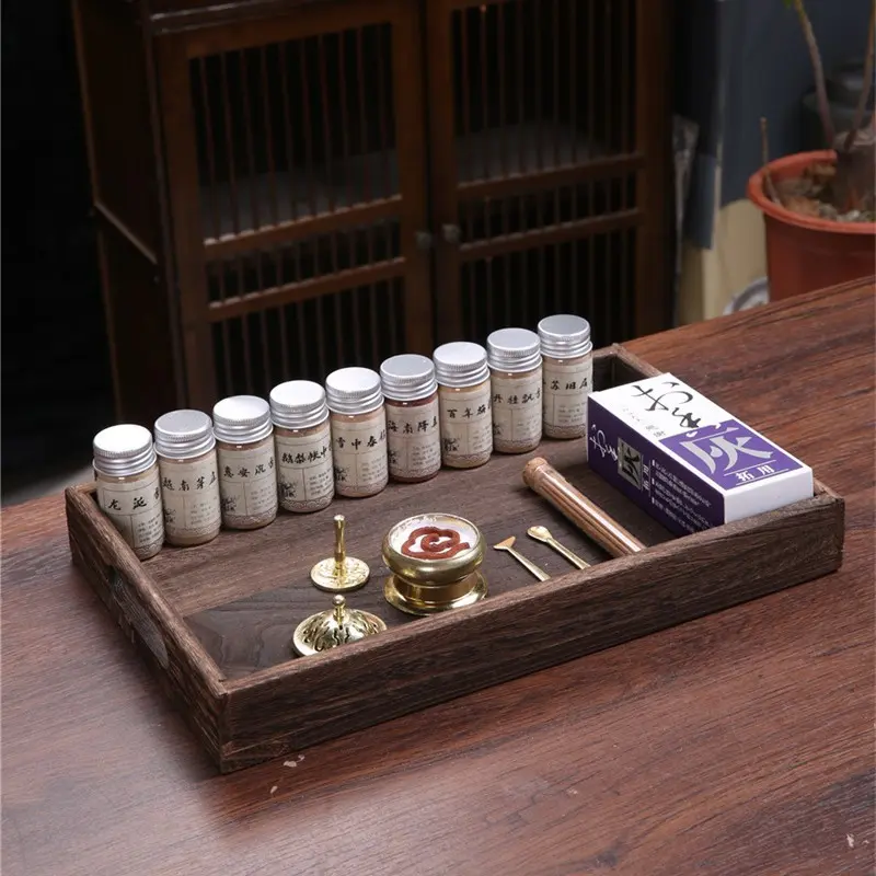 小号仿古香篆一体炉香道套装用品工具香粉古法手工制作香薰炉图片