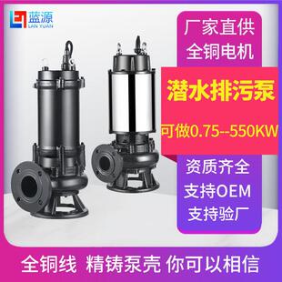 水处理QW污水泵2.2kw11kw沉淀池淤污水处理厂自耦式15kw污水泵