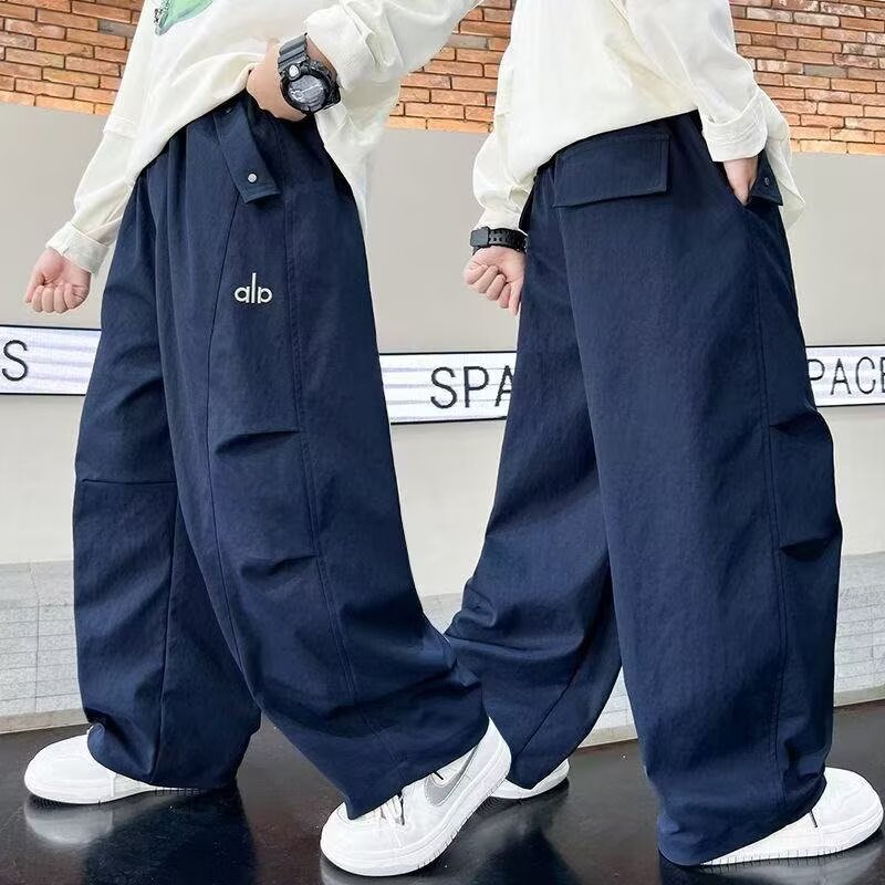 儿童运动裤男童裤子春秋款2026新款中大童男孩休闲卫裤宽松长裤潮