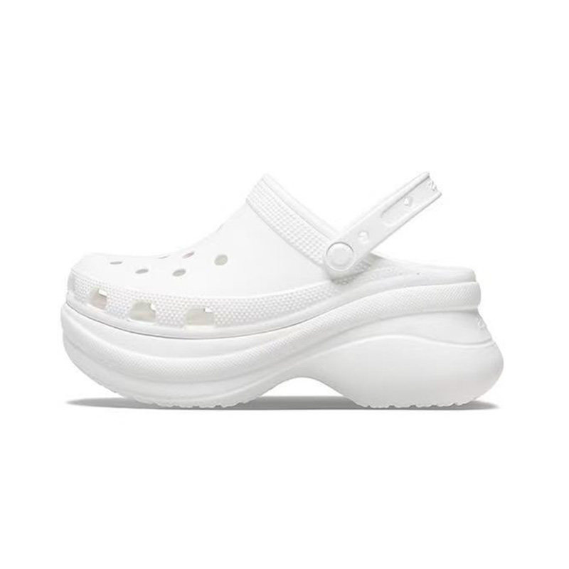 Crocs卡骆驰 复古Bae Clog小鲸鱼洞洞鞋 6cm 女款 白色206302-100图片