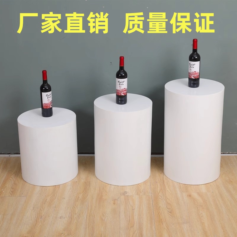 直播舞台烤漆台子网红站台圆形模特地台婚纱店摄影橱窗服装展示台