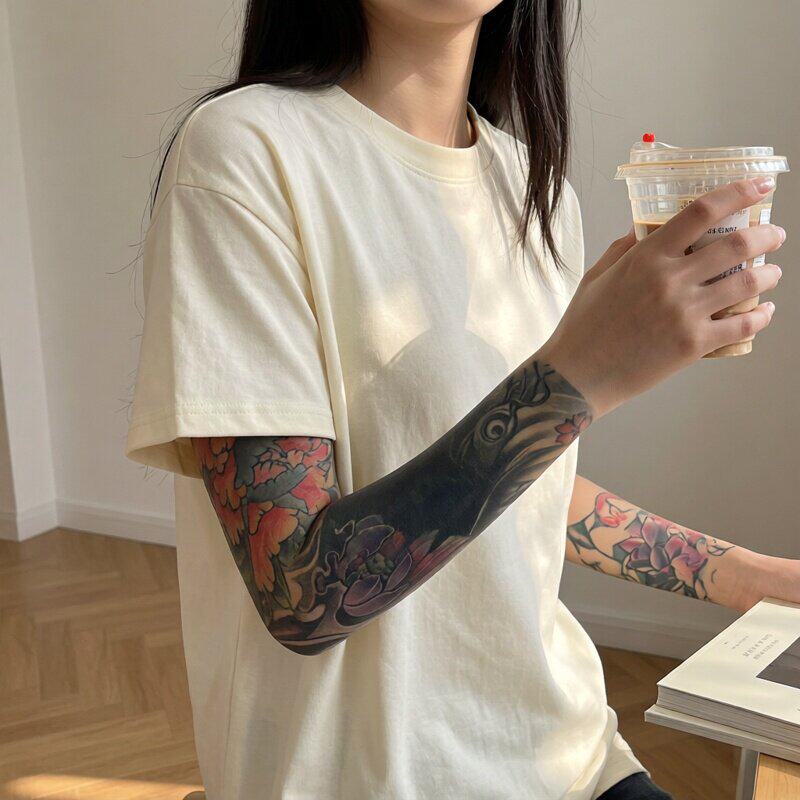 纹身袖套男女花臂冰丝手臂套袖夏季薄款户外骑行遮阳冰爽袖套护臂