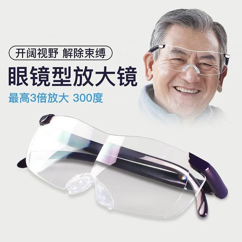 头戴式高清高倍放大镜阅读看报