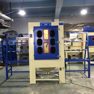 供应玻璃手动喷砂机青石茶盘雕刻喷砂机立体箱式手动喷砂机厂家