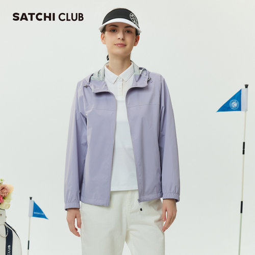 SATCHICLUB沙驰高尔夫女士短外套户外多口袋运动休闲夹克上衣