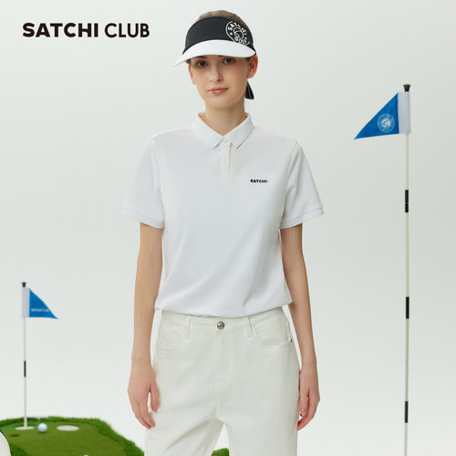 SATCHICLUB沙驰高尔夫女士运动POLO衫高端户外休闲凉感短袖女