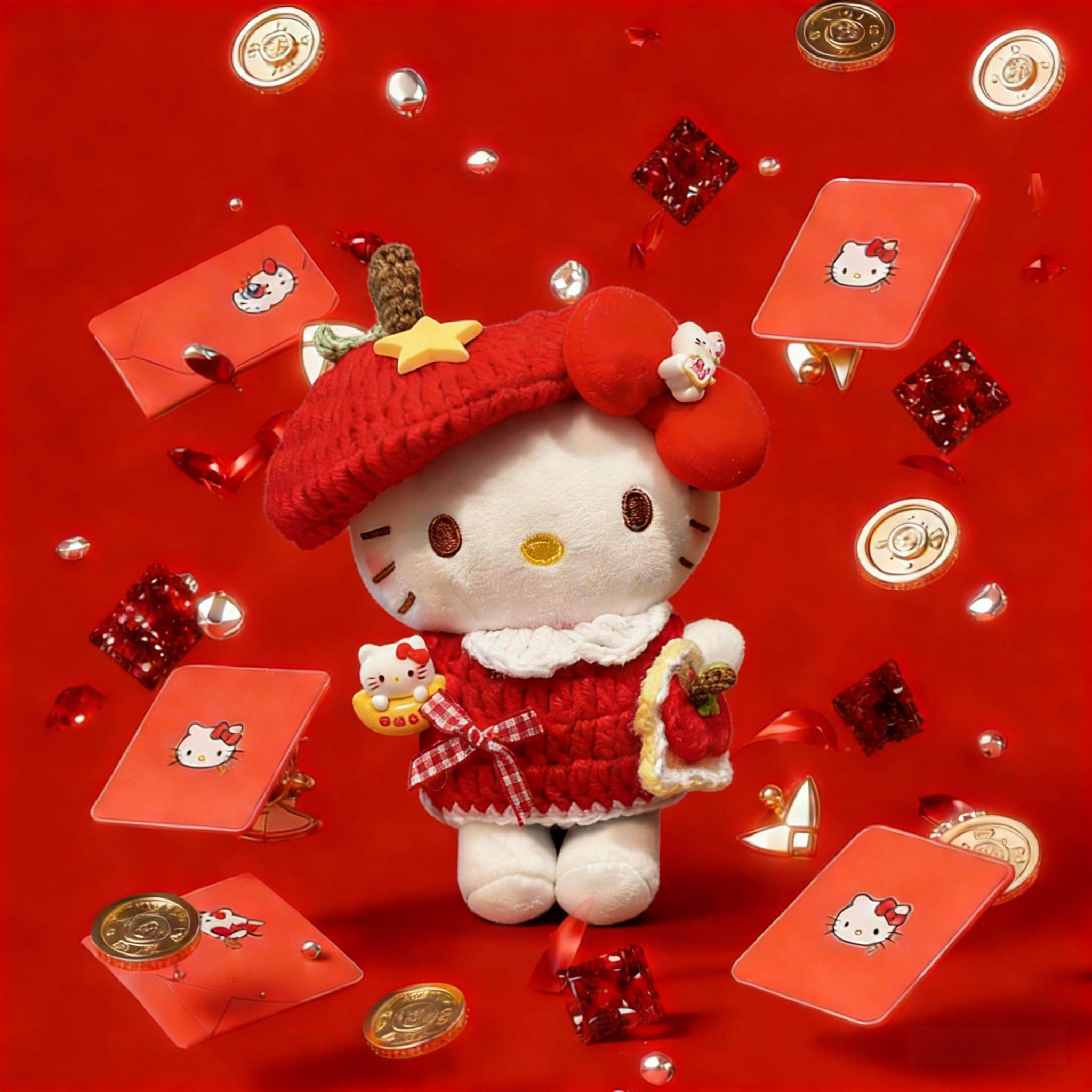 新款正版helloKitty可爱包包挂件小挂饰毛绒玩偶钥匙扣摆件送礼物,服饰配件/皮带/帽子/围巾,包挂件,淘宝优惠券,粉丝福利购,淘宝优惠卷