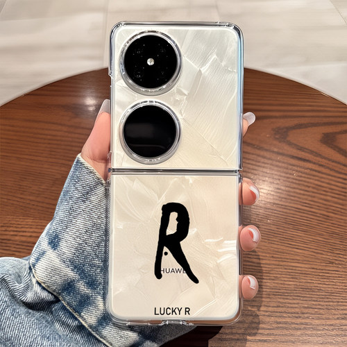 适用华为pocket2手机壳p50pockets透明折叠防摔女生novaflip可爱士vivo xflip硬式外壳OPPO Find N3 Flip n2