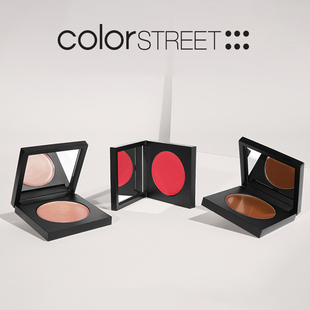 COLOR STREET腮红提亮腮红膏修容膨胀色丝滑细腻敏感肌适用缤纷街