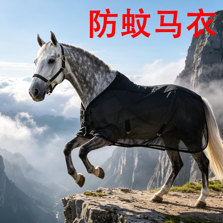 夏季马匹防蚊透气可调肩带马衣