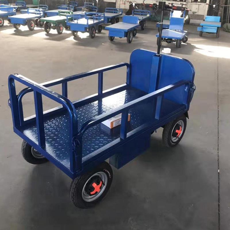 电动四轮平板车载重500公斤1吨三轮平板车厂区仓库运输电动车