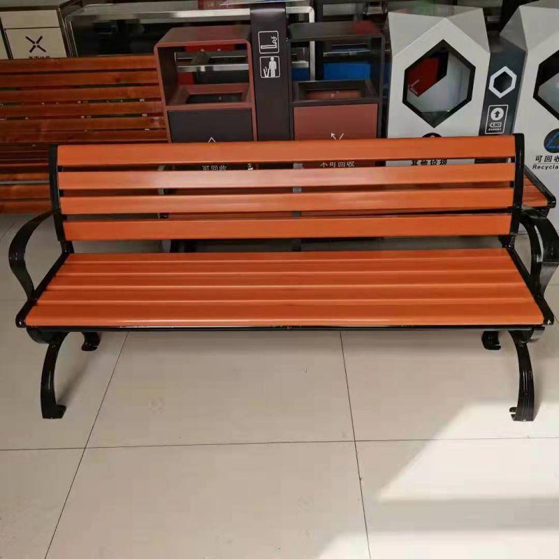 厂家直发户外铸铁实木公园长椅广场休闲椅长木靠背椅公园椅