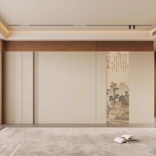 轻奢古风卧室包厢新款宋氏美学墙布壁纸客厅电视背景墙纸壁画壁布