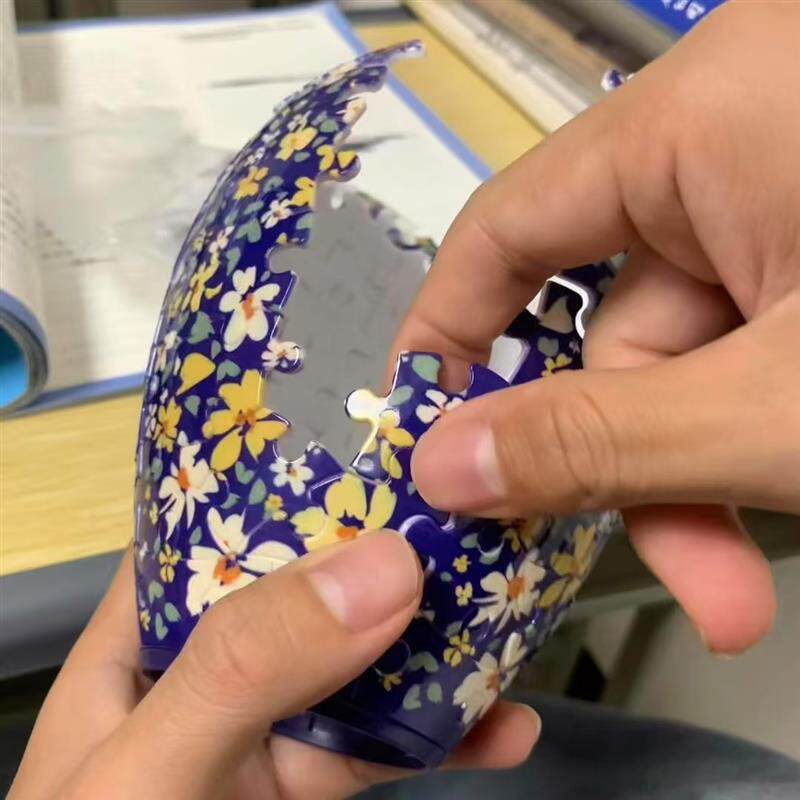 高级感立体拼图花瓶摆件居家图片
