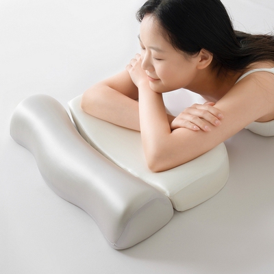记忆枕二合一反弓颈椎枕头助睡眠专用记忆棉零压慢回弹枕芯不变形