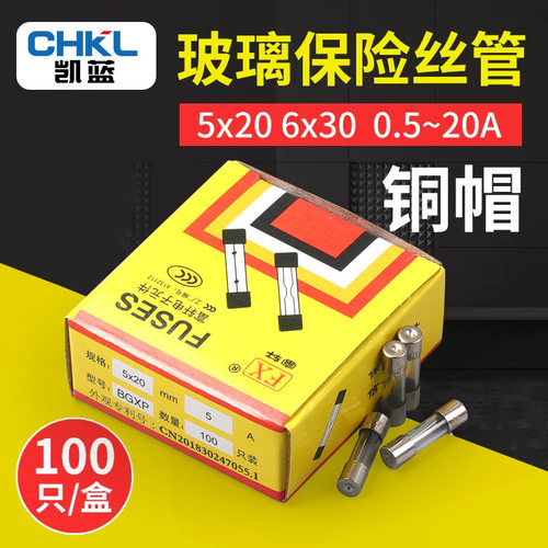 6x30玻璃保险丝F3AL250V3A100只
