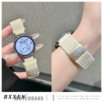 适用华为gt6手表gt5表带新款gt5pro手表带gt4智能手表watch5音乐小狗磁吸扣watch4/3proGT2高级gt3女款可爱
