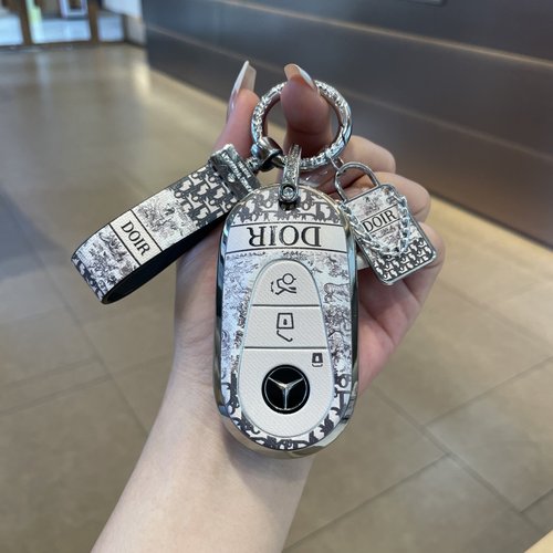 奔驰e300l钥匙套c260l车gla/glb220/glc260包gle350扣eqa皮壳扣女