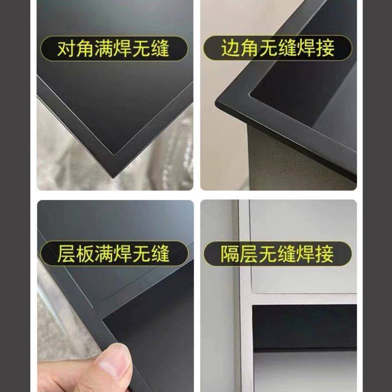 成品不锈钢电视机壁龛嵌入式客厅65寸75寸85寸电视金属框展示书柜